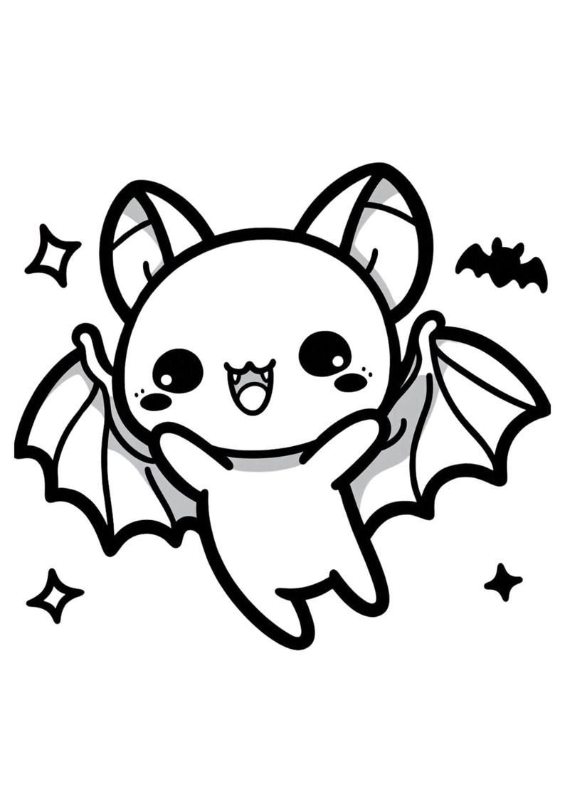 60 Halloween Coloring Pages for Toddlers Kawaii, Ghosts, Pumpkins