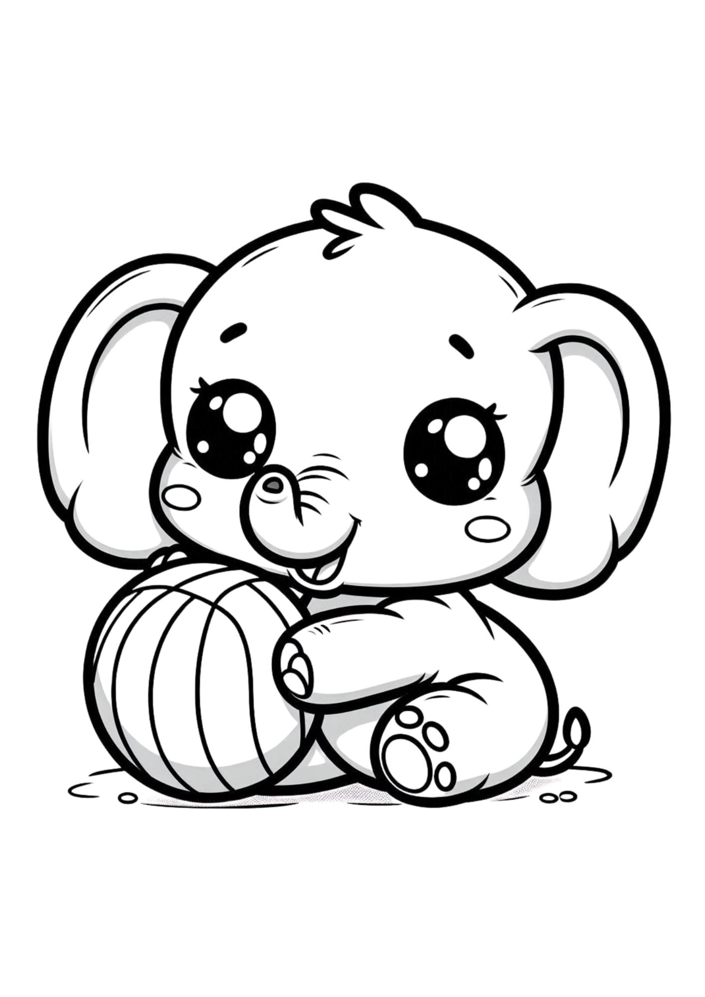 40 Kawaii Animal Coloring Pages for Kids - Cute Animals to Color - Printable Kawaii Animal Coloring Pages for Kids