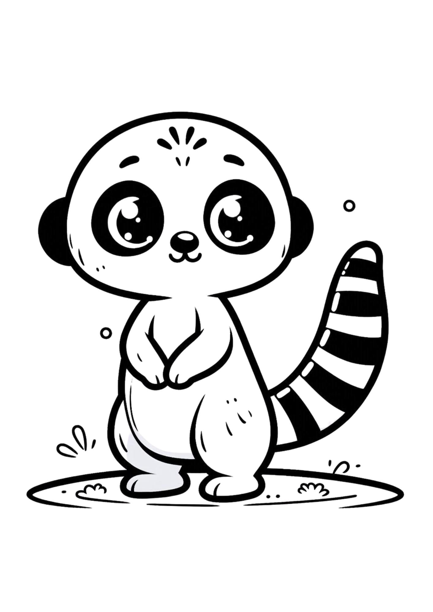 30 Animales Kawaii Safari para colorear para niños pequeños. Animales de  Safari Kawaii. Dibujos para colorear. Diseños fáciles y lindos para niños  pequeños. - Etsy México, image size:1414x2000