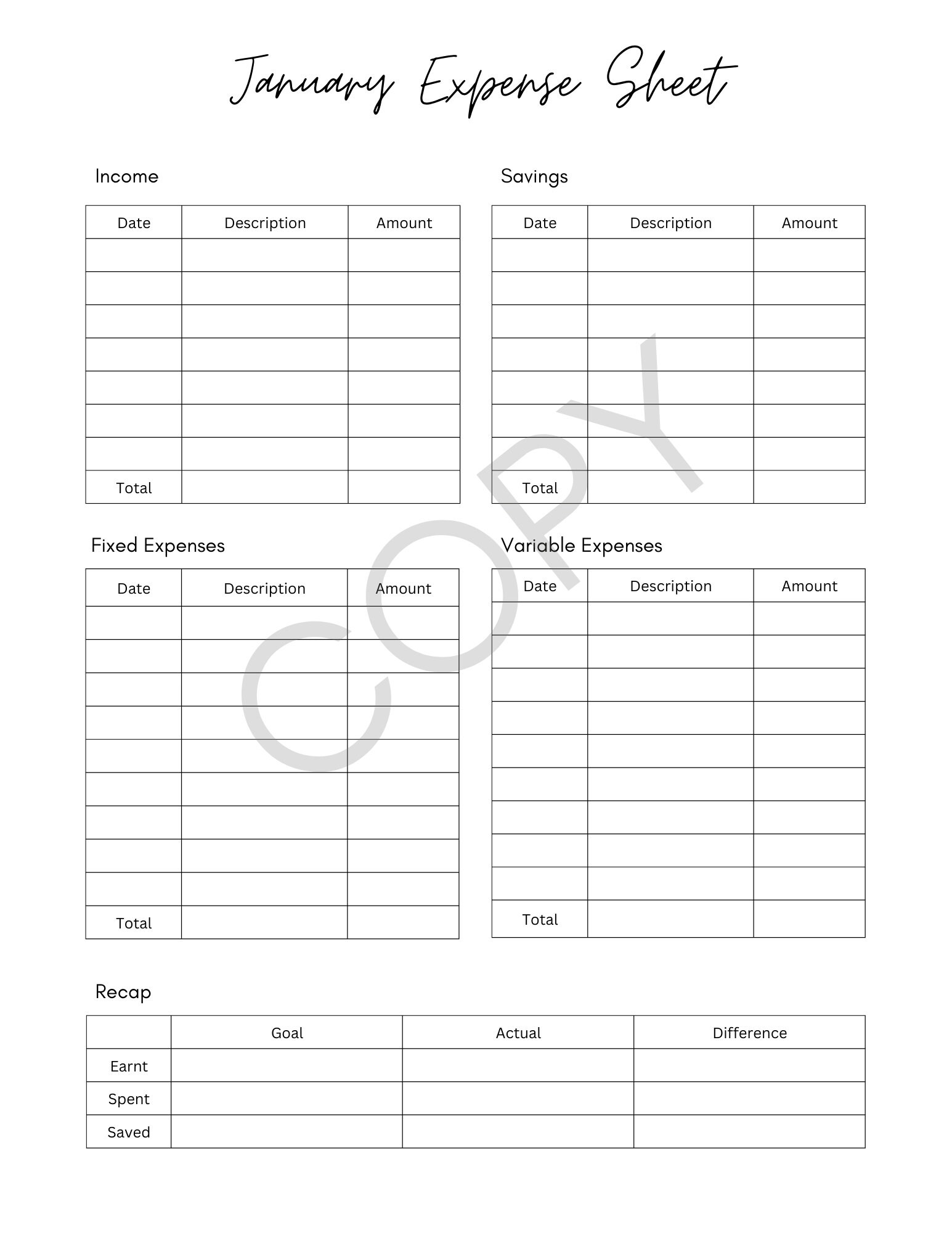 2024 Financial Planning Calendar Etsy 2024 Financial Planning Calendar Etsy