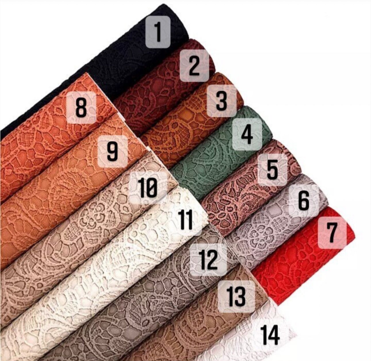 Embossed Lace Faux Leather Sheet - Bow Making Supplies - Etsy