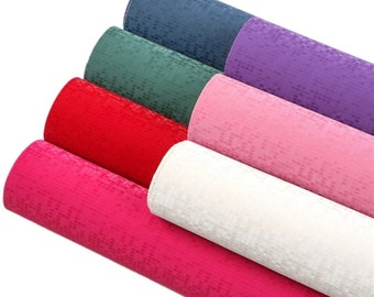 Bright Velvet Faux Leather Sheet- Bow Making Supplies- Vegan Leather