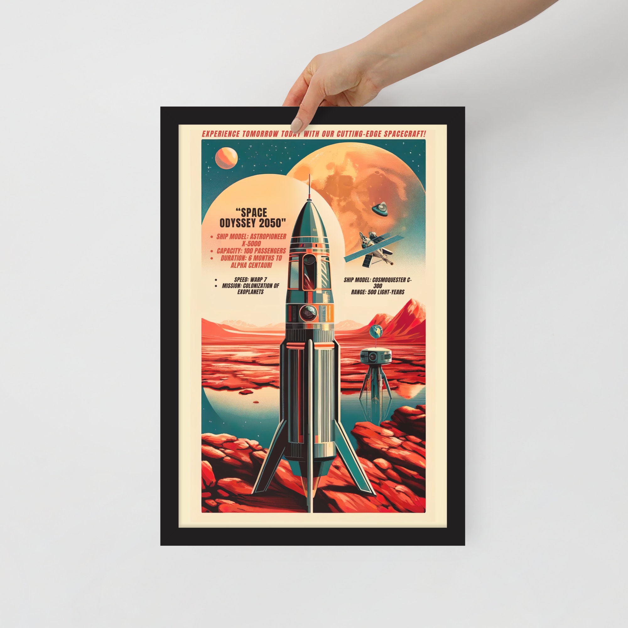 Space Odyssey Poster, Space Poster Art, Retro Futurism, Nerdy Gift ...