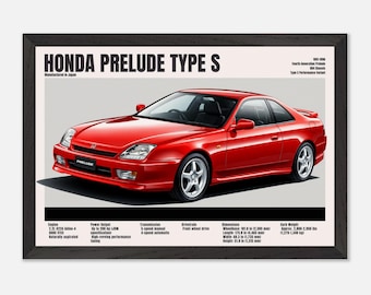 Honda Prelude 1st to 5th Generation Poster Print - Etsy