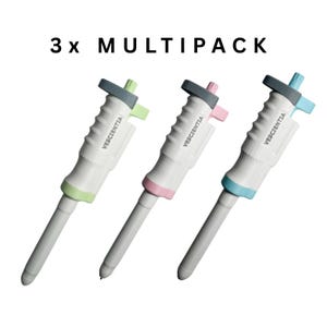 MULTIPACK 3x pipetpen Inktpen in Science Lab-stijl Uniek scheikundecadeau voor wetenschappers, studenten en nerds