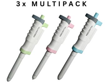 MULTIPACK 3x Pipette Pen Science Lab Style Ink Pen Unique Chemistry Gift for Scientists Students and Nerds