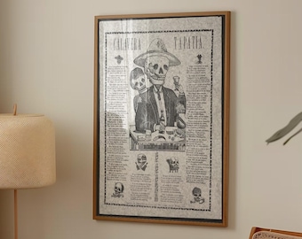 Vintage Mexicaanse print retro Mexico muur kunst Mexicaanse krant fotografie print Mexico keuken poster instant digitale download