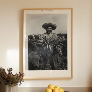 Vintage Mexican Print Retro Mexico Wall Art Mexican Farmer Photography Print Mexico Kitchen Poster Instant Digital Download