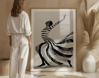 Dance of Joy Abstract Figure Digital download