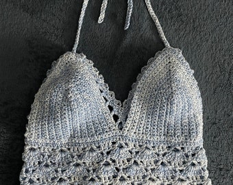 Halter crochet top