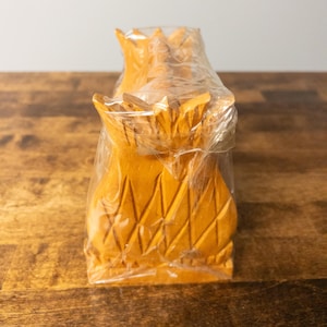 Sealed Vintage Wooden Coaster Set in Pineapple Holder Rack