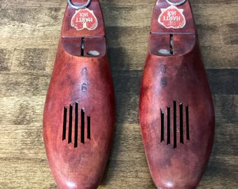 Vintage The Hartt Shoe Wood Shoe Forms Stays Trees Stretchers - Size 9D
