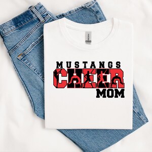Team Cheer Mom Custom T-Shirt, Cheer Mom Shirt, Sports Shirt, School Team Shirt, School Mascot Shirt