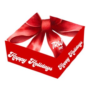 Custom Christmas Bow Gift boxes, 8x8x4 gift boxes, custom packaging