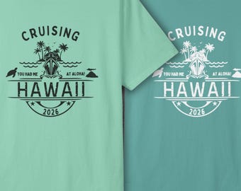 Camiseta de crucero a Hawái, Hawái 2026 SVG para Cricut, PNG para sublimación, Ideas para camisetas de cruceros familiares, Camisetas de cruceros personalizadas, Me conquistaste con Aloha