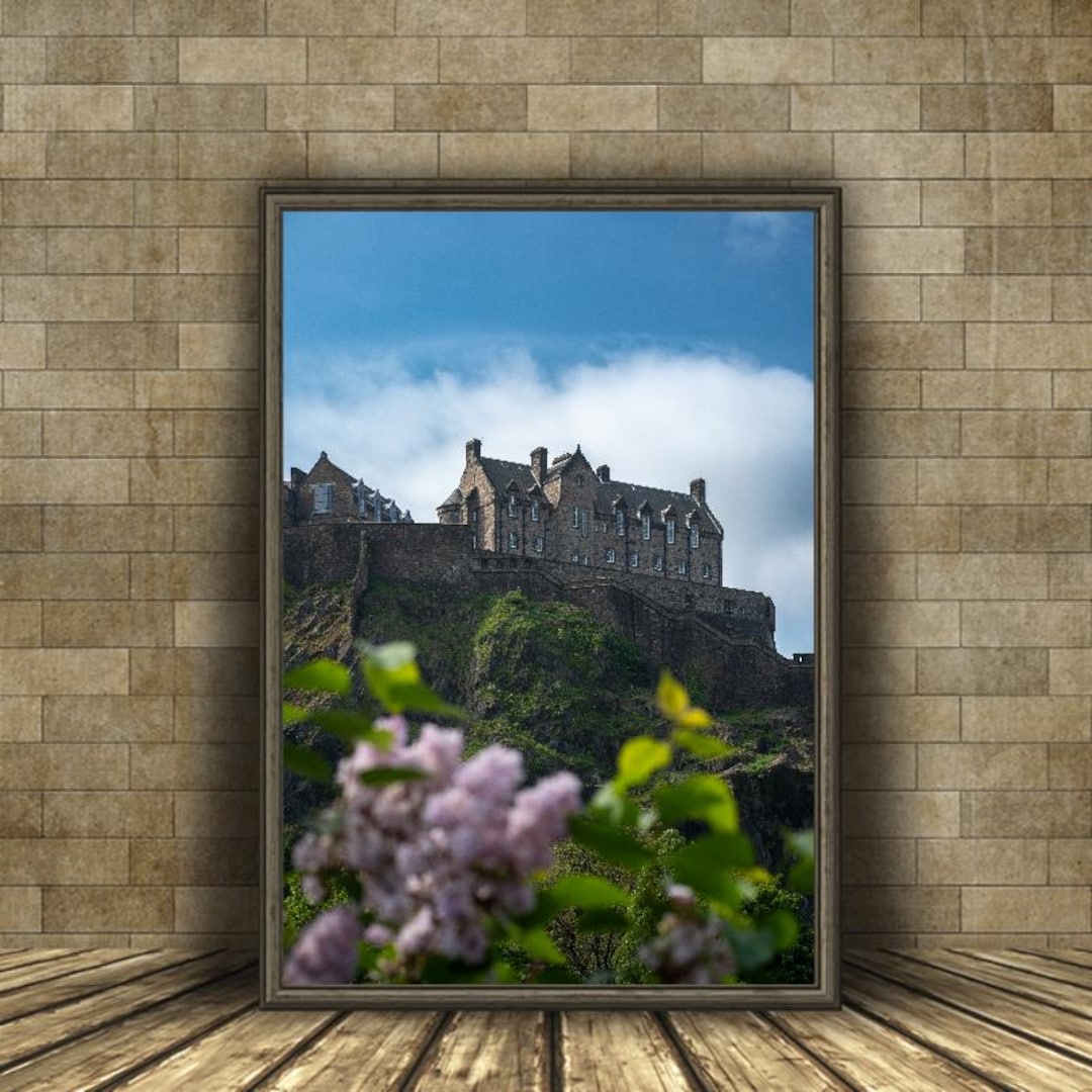 Edinburgh Castle Cherry Blossom Photo Print – Scotland Wall Art - Etsy