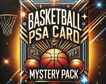 ¡Paquete misterioso de PSA de la NBA! ¡1 tarjeta calificada de PSA, + novatos, insertos, persecución divertida!