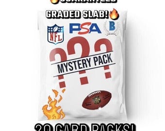 ¡Paquete misterioso de anuncios de servicio público de la NFL! ¡1 tarjeta calificada de anuncios de servicio público, + novatos, insertos, persecución divertida!