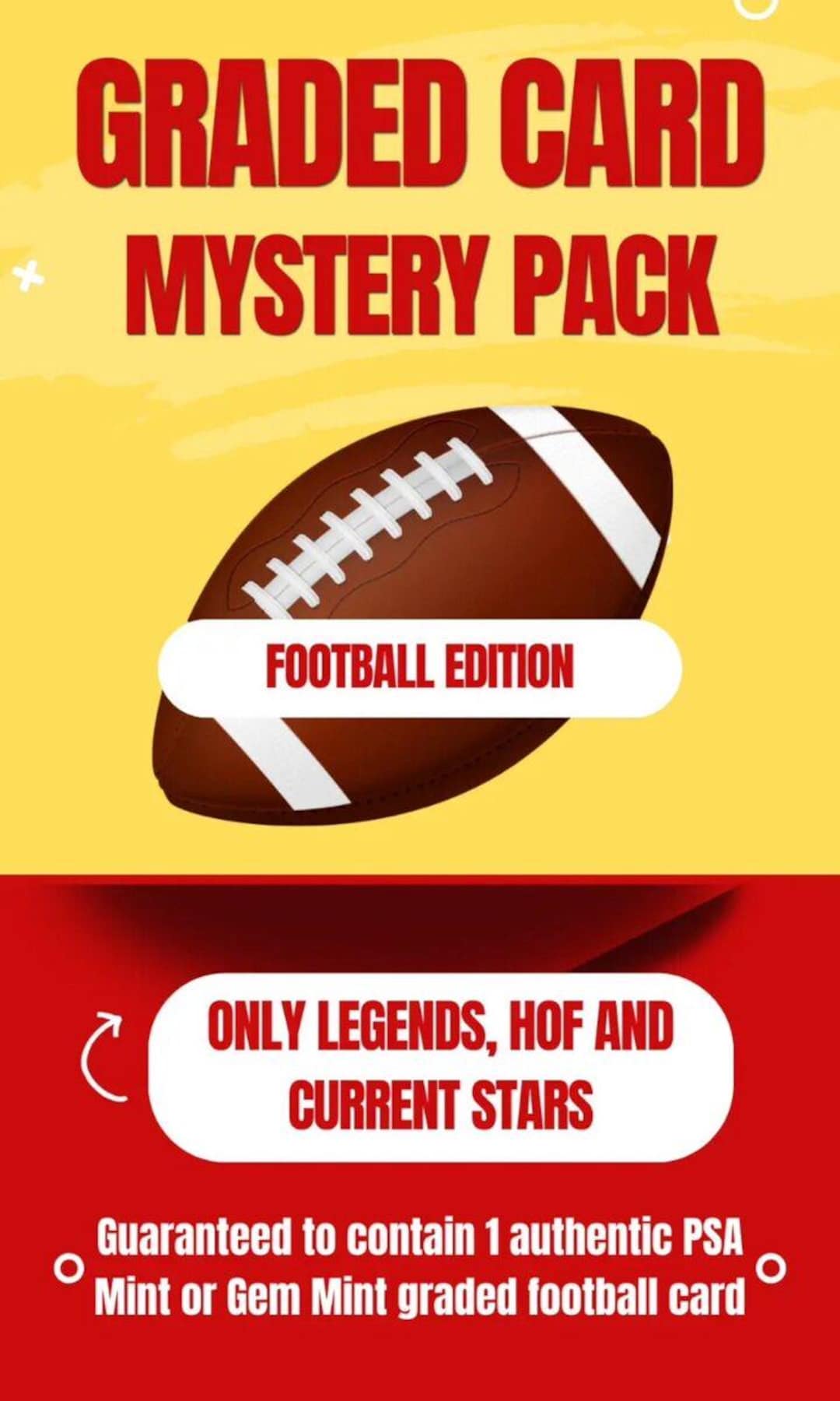 NFL PSA Mystery Pack!!! 1 PSA Graded Card, + Rookies, Inserts, Fun Chase! -  Etsy