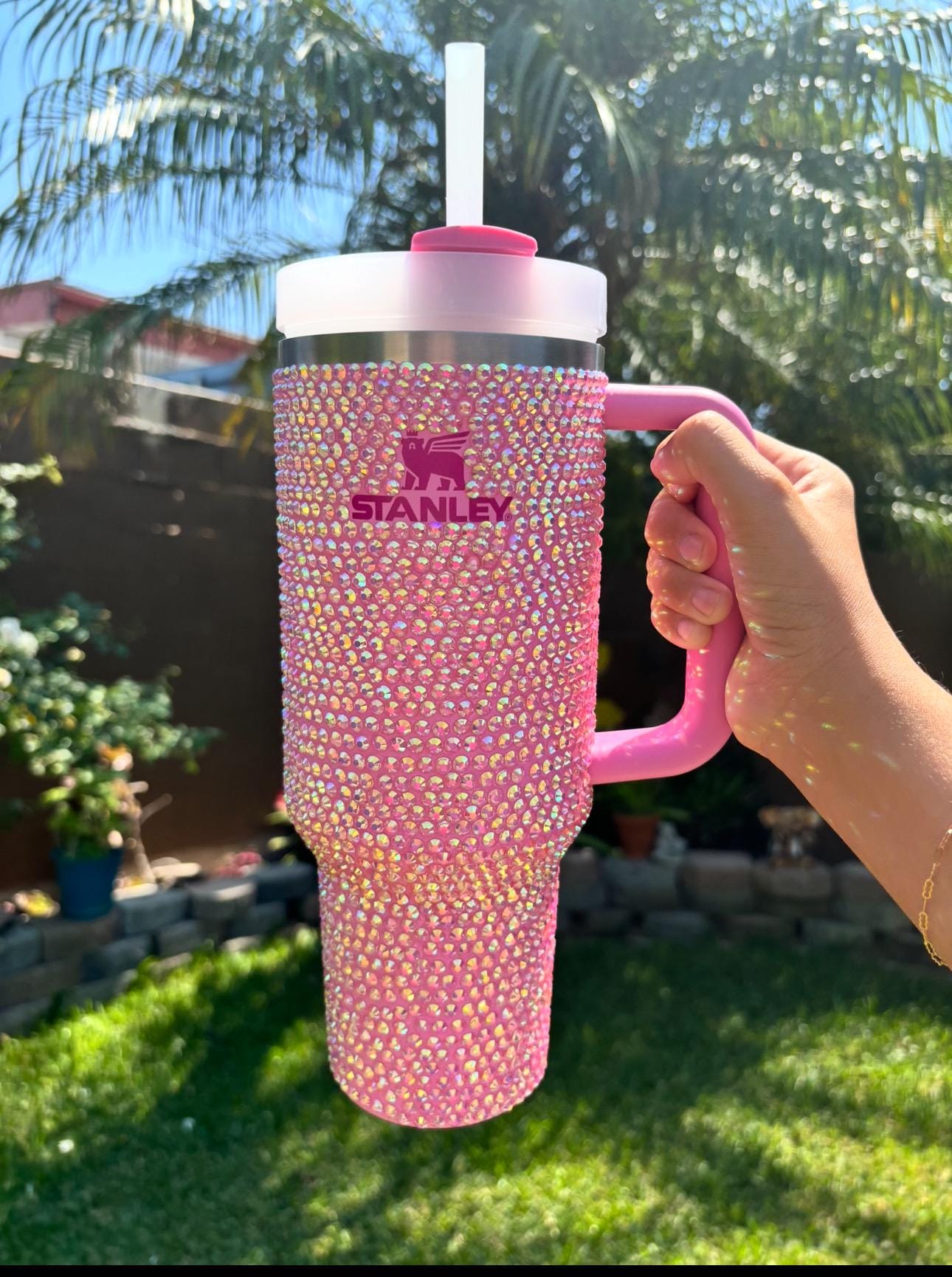 30 Oz Custom Bling Stanley Tumbler – Personalized Rhinestone Cup