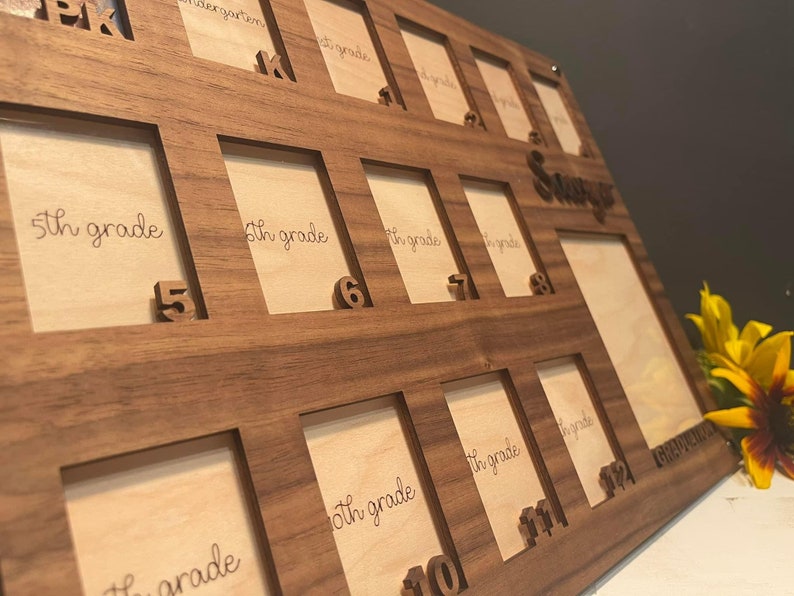 Through the Years, School Picture Frame - Etsy