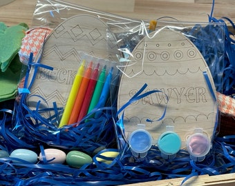 Personalized Wooden Egg Coloring Kit