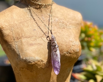 Wire-Wrapped Amethyst Pendant