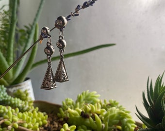 Pendientes de plata asimétricos