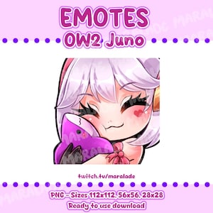 HUG shark Juno Overwatch Chibi emote - PNG Stickers for streaming and discord