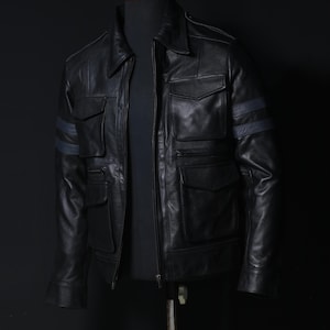 Leon Kennedy Jacket , Resident Evil 6 Jacket, Leather Men&#39;s Jacket