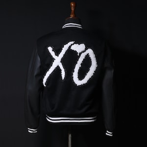 Veste Weeknd XO, veste universitaire unisexe, veste cosplay chanteuse