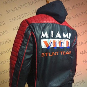 Inspired by Ryan Gosling The Fall Guy Leather Jacket, Miami Vice Jacket For Men, Gift For Him