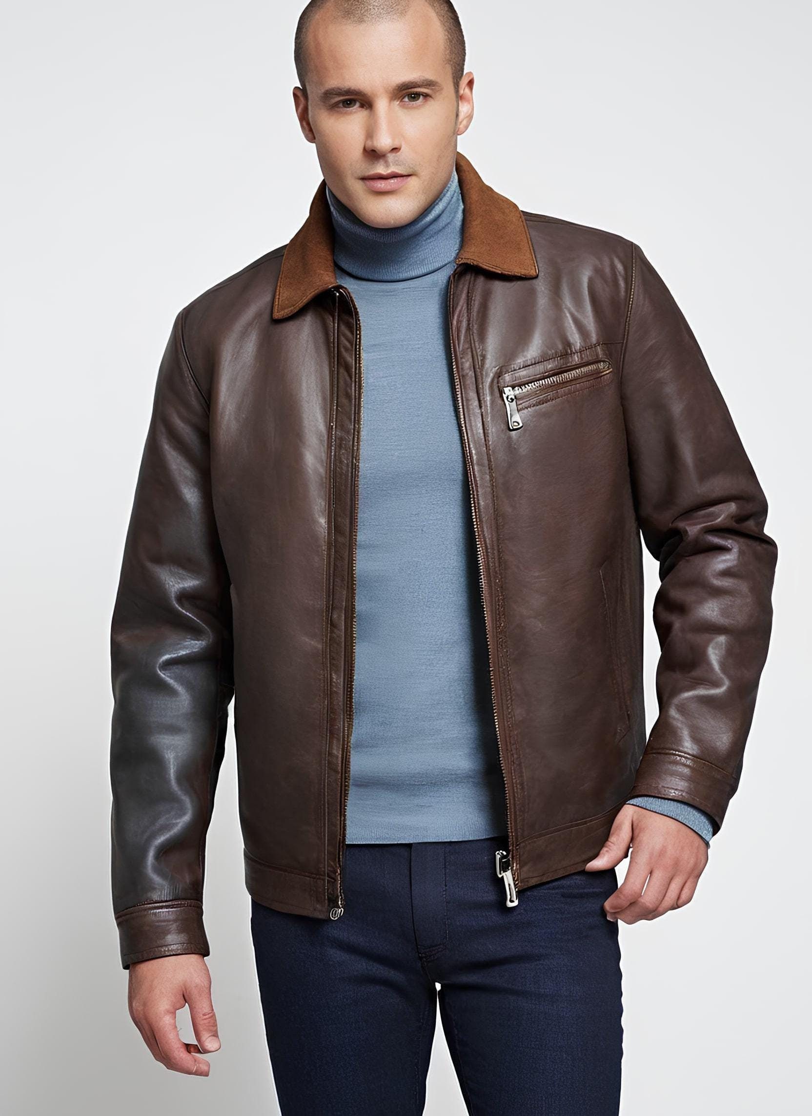 1950s Leather Jacket - Etsy
