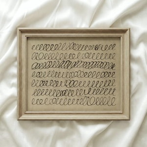 Vintage Scribble Art Print, Cy Twombly Style, Modern Home Decor (Digital Download)