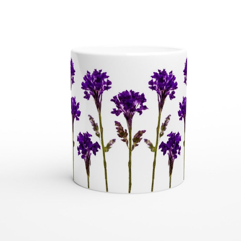 Purple Statice Flowers 11oz Ceramic Mug - Etsy