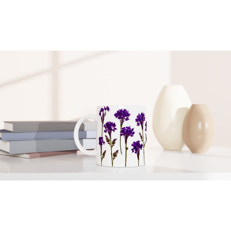 Purple Statice Flowers 11oz Ceramic Mug - Etsy