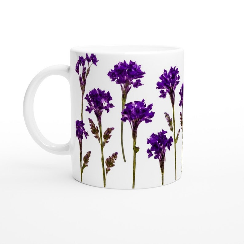 Purple Statice Flowers 11oz Ceramic Mug - Etsy