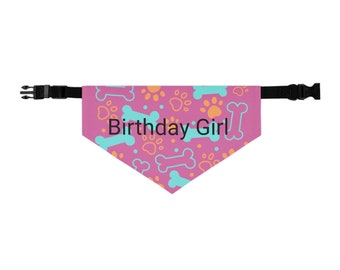 Birthday Girl Pet Bandana Collar