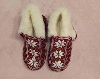 Charentaises high - Slippers - Slippers - 100% Wool - Different colors - Hand made