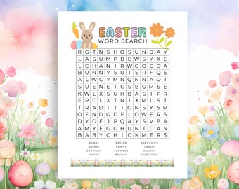 Preschool Easter Word Search | Printable Easter Activity | Easter Puzzle for Kids | Easter Word Find Game | Spring Digital Download