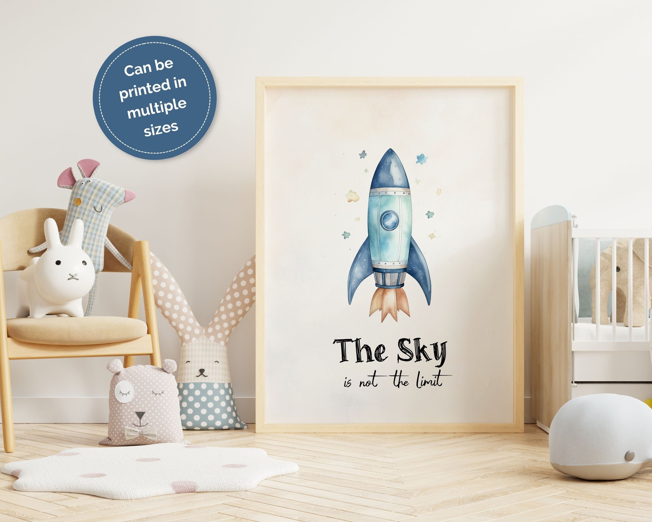 Space Nursery Wall Art, Printable Space Nursery Decor, Space Theme Baby ...
