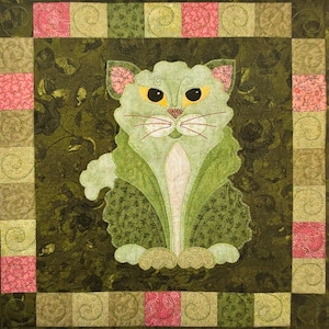Quilt Pattern | Catus Romanus | Block 14 of Helene Knott's Garden Patch Cats