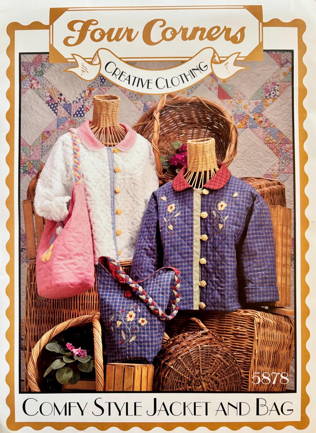 Reversible Jacket & Bag Sewing Pattern: Quilt and Applique (S-XL) - Etsy