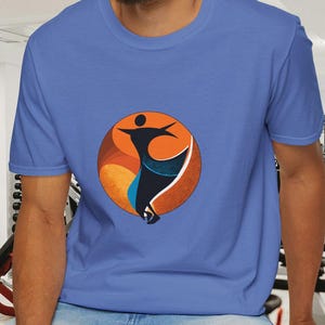 Vibrant Dance T-Shirt, Unisex Softstyle Tee, Perfect for Dance Lovers, Gifts for Performers, Casual Wear, Motivational Apparel