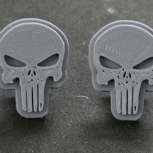 Punisher Croc Charms. Set of 2