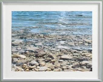 Beautiful lake wall art, relaxing lake photography, serenity lake