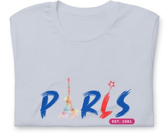 T-shirt  Women/Men Paris City , For summer time