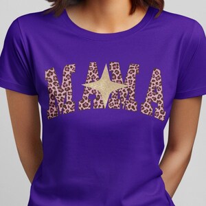 Mama Leopard Png, Glitter Star Png, Mama Png, Retro Mama Png Sublimation Design Download, Groovy Mama Png, Mother&#39;s Day Gift, Trending Now