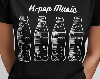 Kpop Music PNG, Soda Pop Bottle (Sublimation Design) Korean Fandom Gift (Digital Download), K-pop Merch Print
