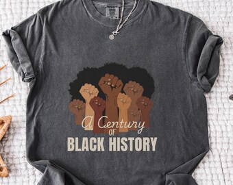 História Negra: Um Século de Design, Tons de Poder Negro (Download Digital PNG), Excelência Negra, Juneteenth PNG, Impressão Afro-Americana